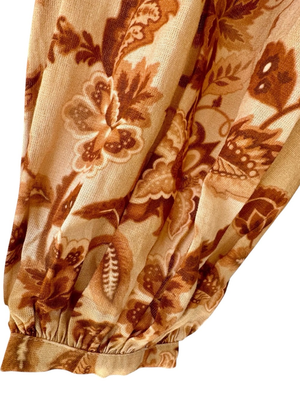 NWT Mason’s Daughter Lyndsey Zorich Floral Mini Dress XL Linen Balloon Sleeve - Picture 4 of 9